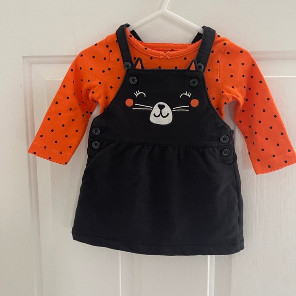 Carter’s 2 pc. Halloween Cat Outfit Jumper & Onesie - Picture 1 of 11